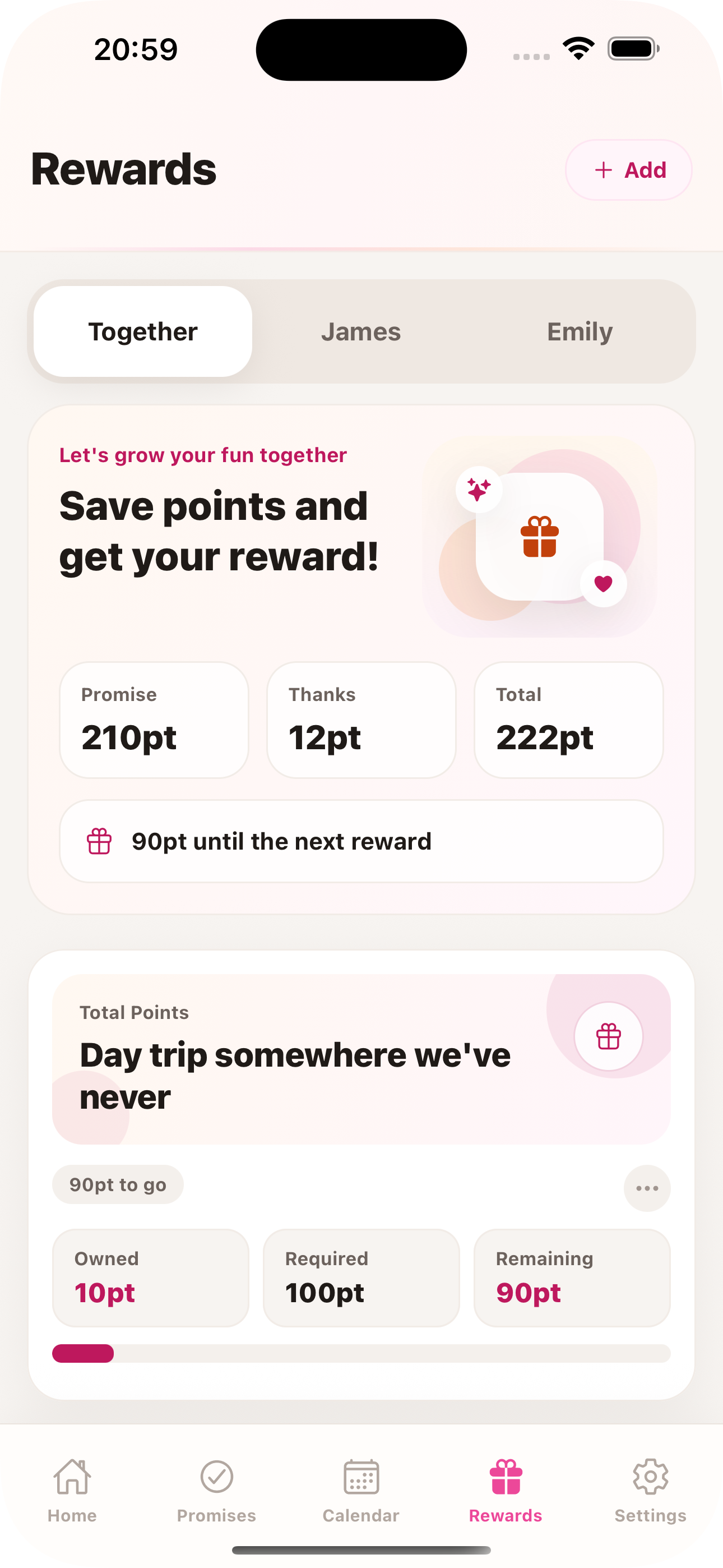 Rewards preview